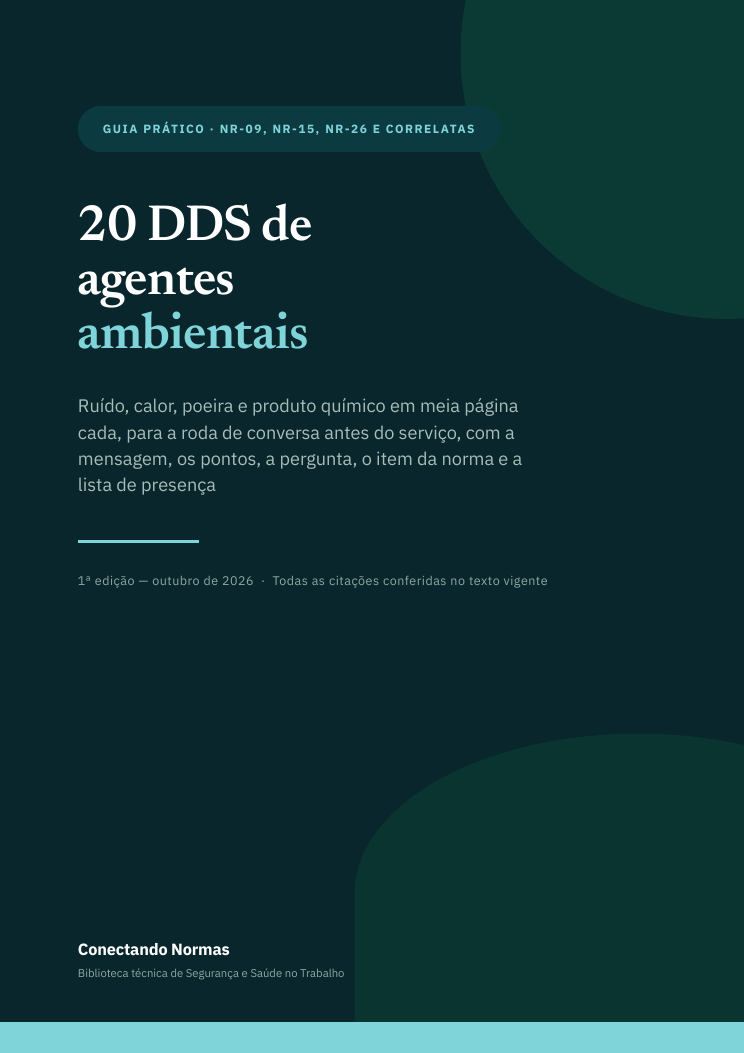 Capa do guia 20 DDS de agentes ambientais