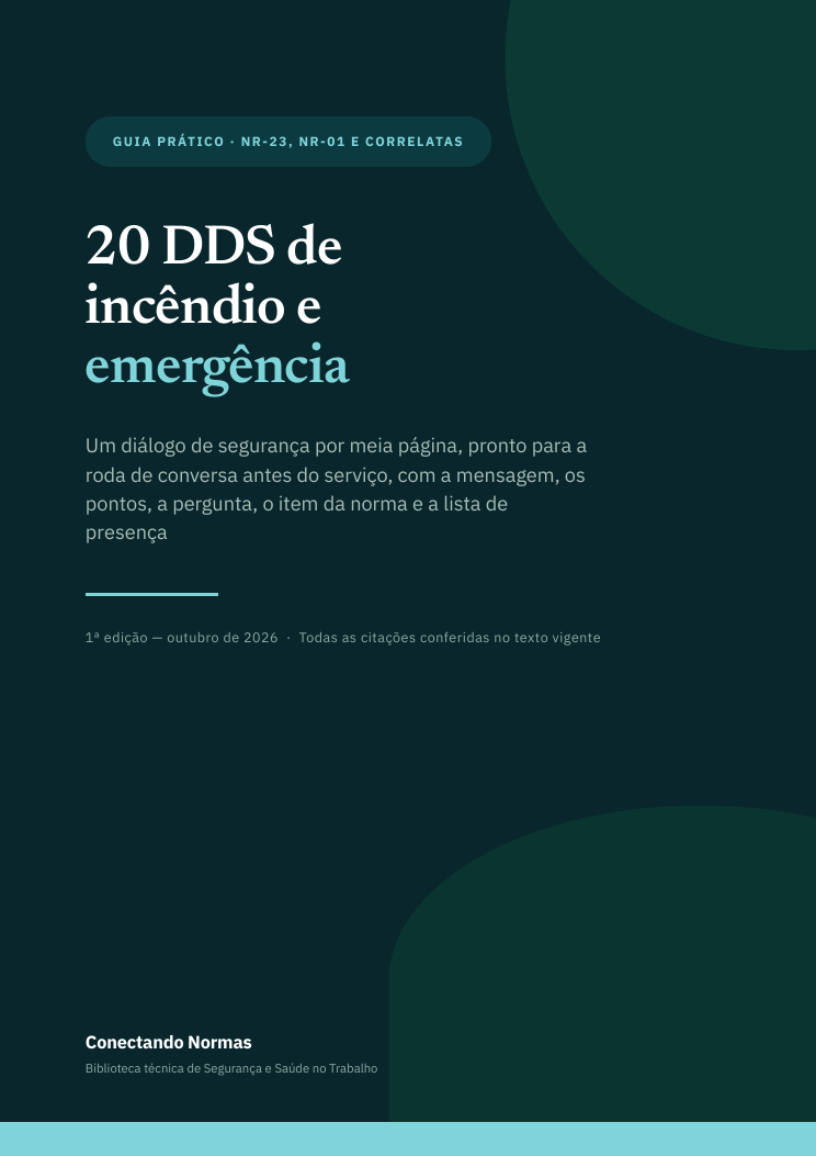 Capa do guia 20 DDS de incêndio e emergência