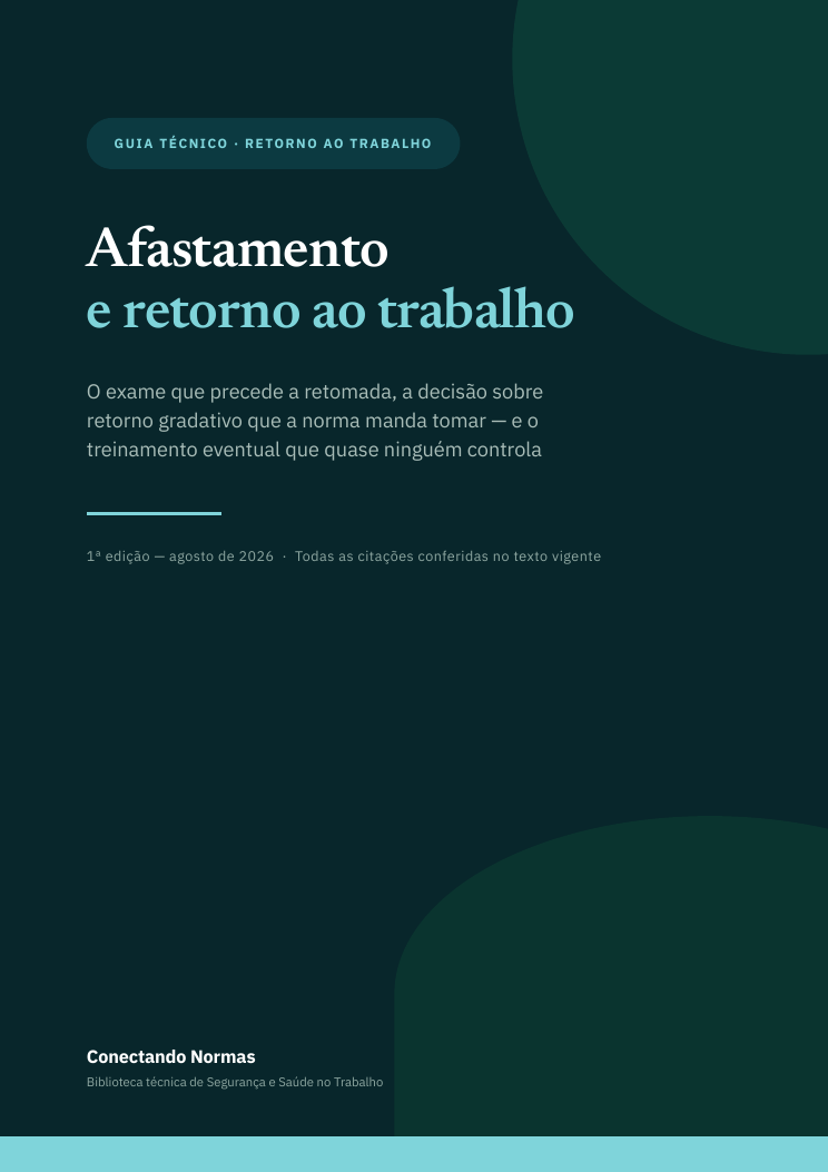 Capa do guia Afastamento e retorno ao trabalho