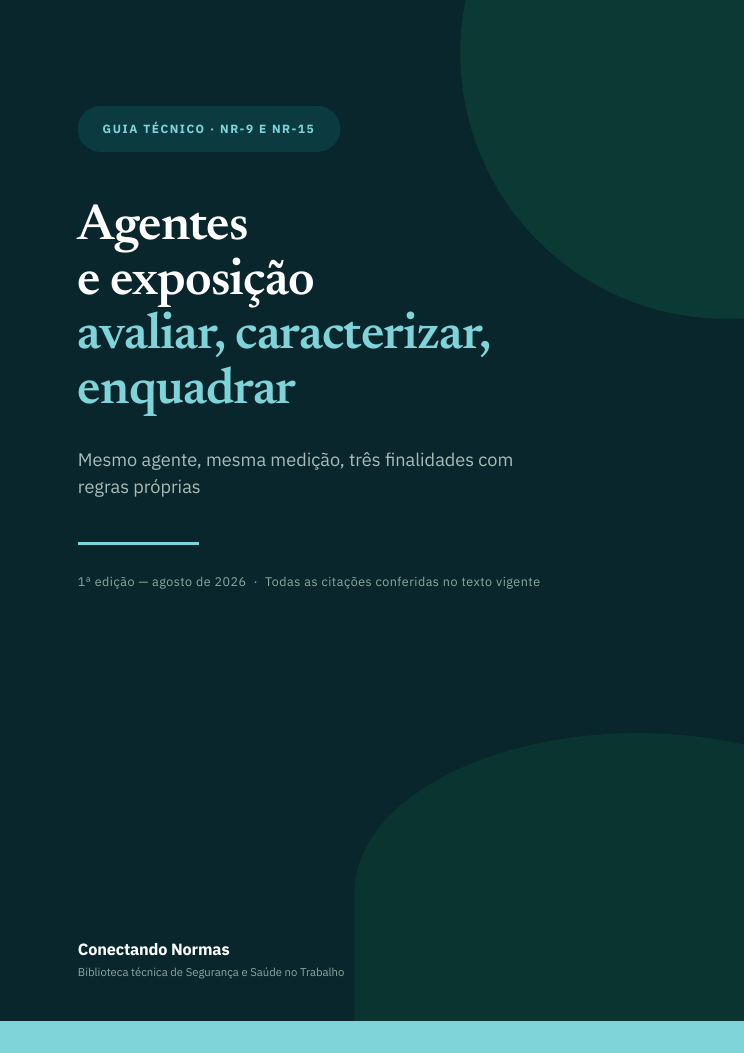 Capa de Agentes e exposição: avaliar, caracterizar, enquadrar
