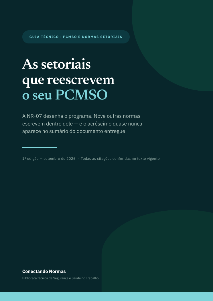 Capa do guia Setoriais no PCMSO