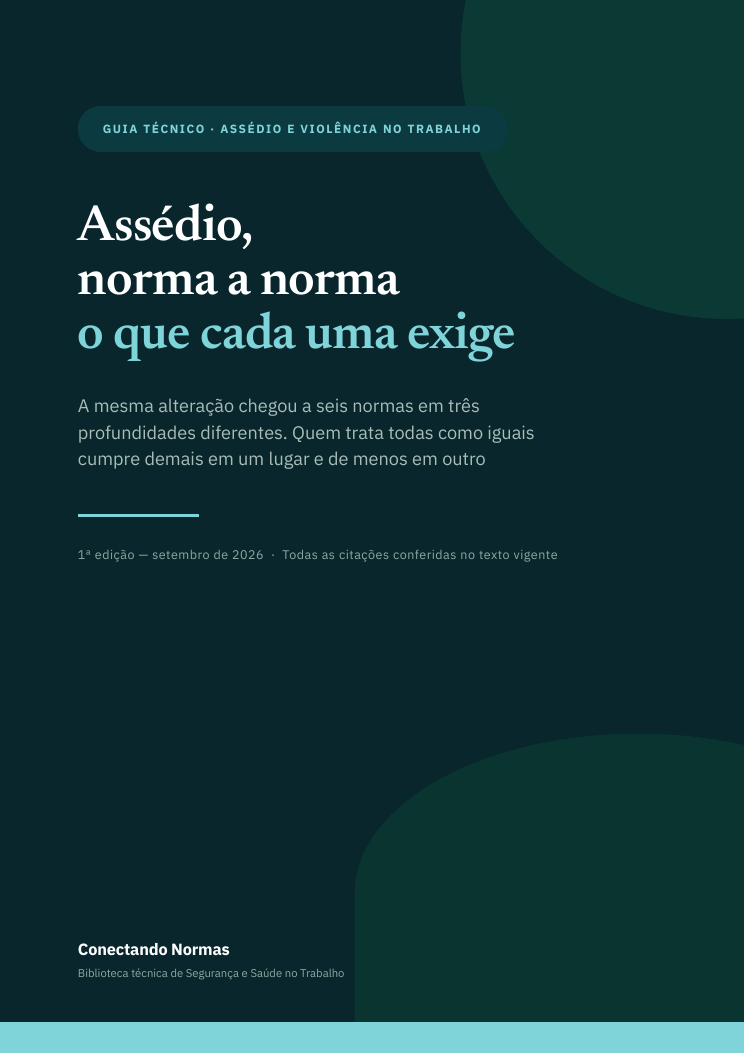 Capa do guia Assédio, norma a norma