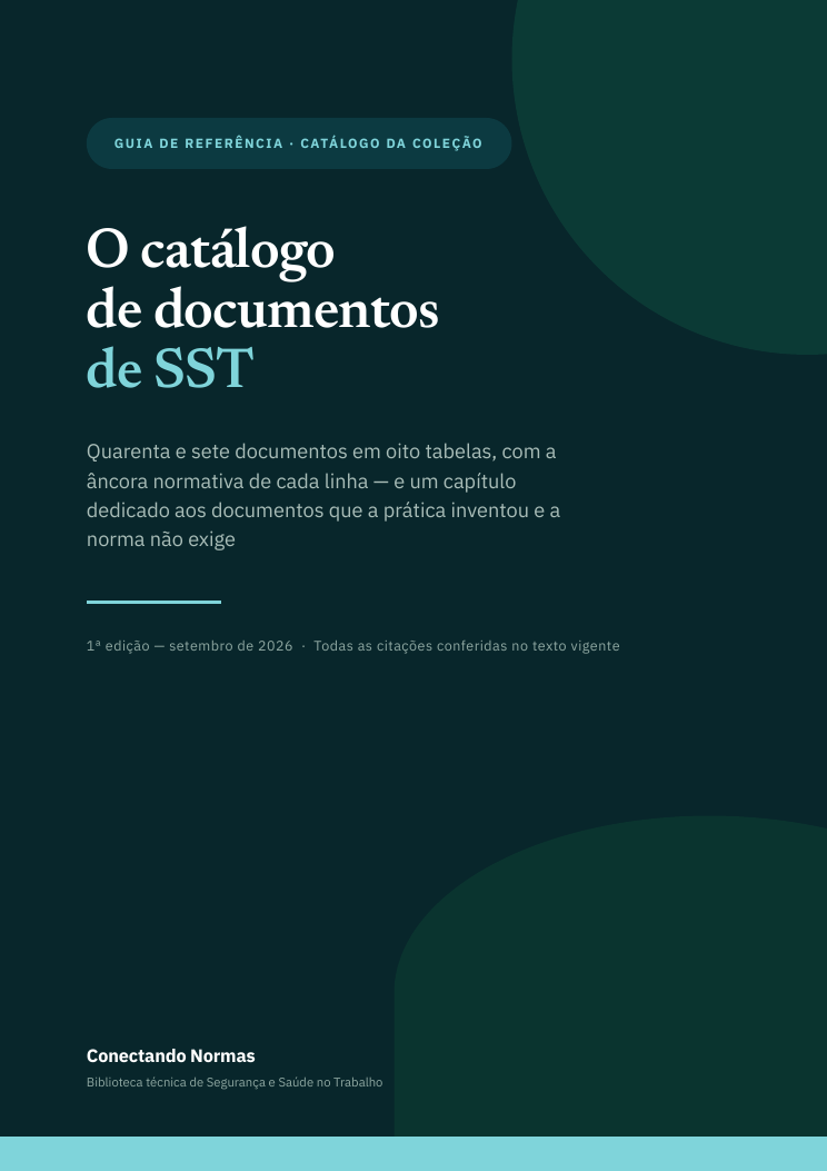 Capa do guia O catálogo de documentos de SST