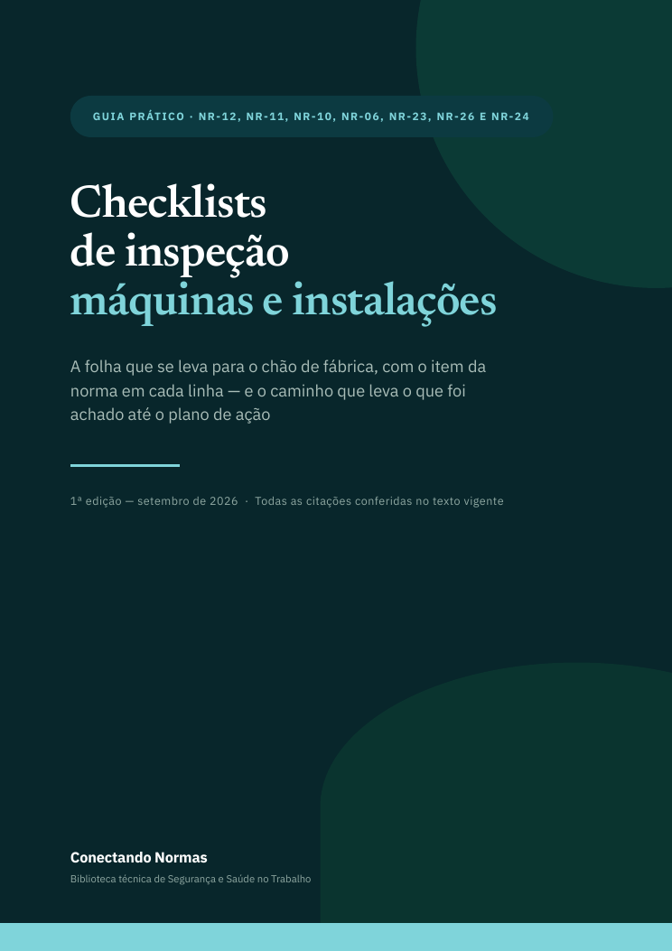 Capa do guia Checklists de inspeção: máquinas e instalações