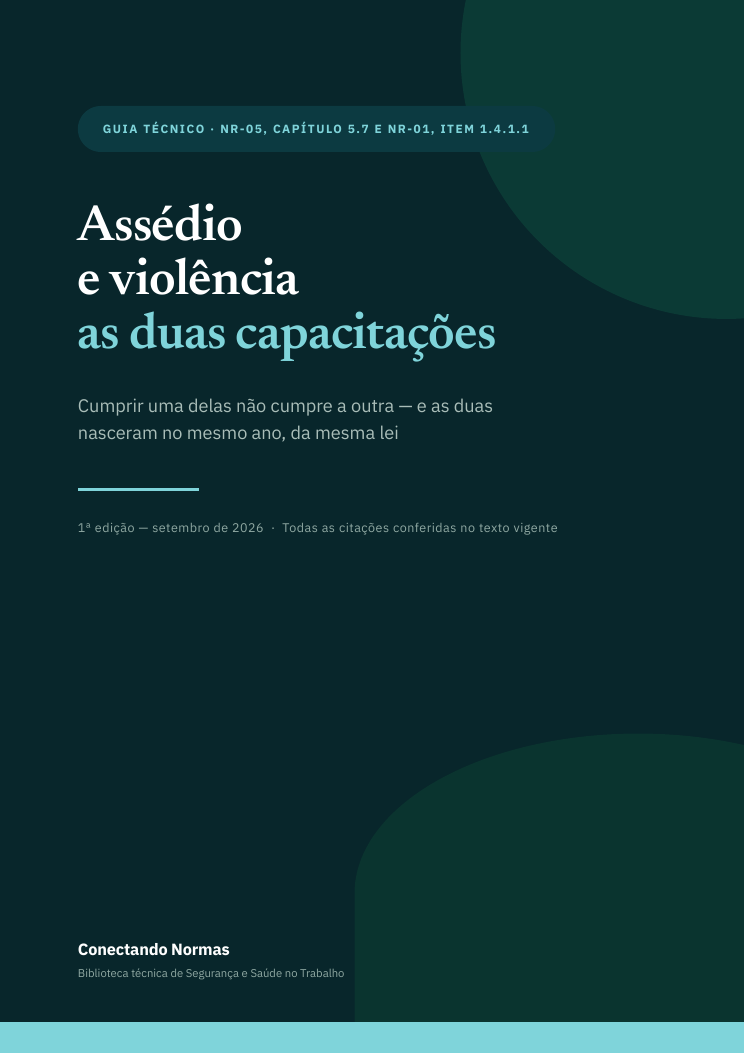 Capa do guia Assédio e violência: as duas capacitações