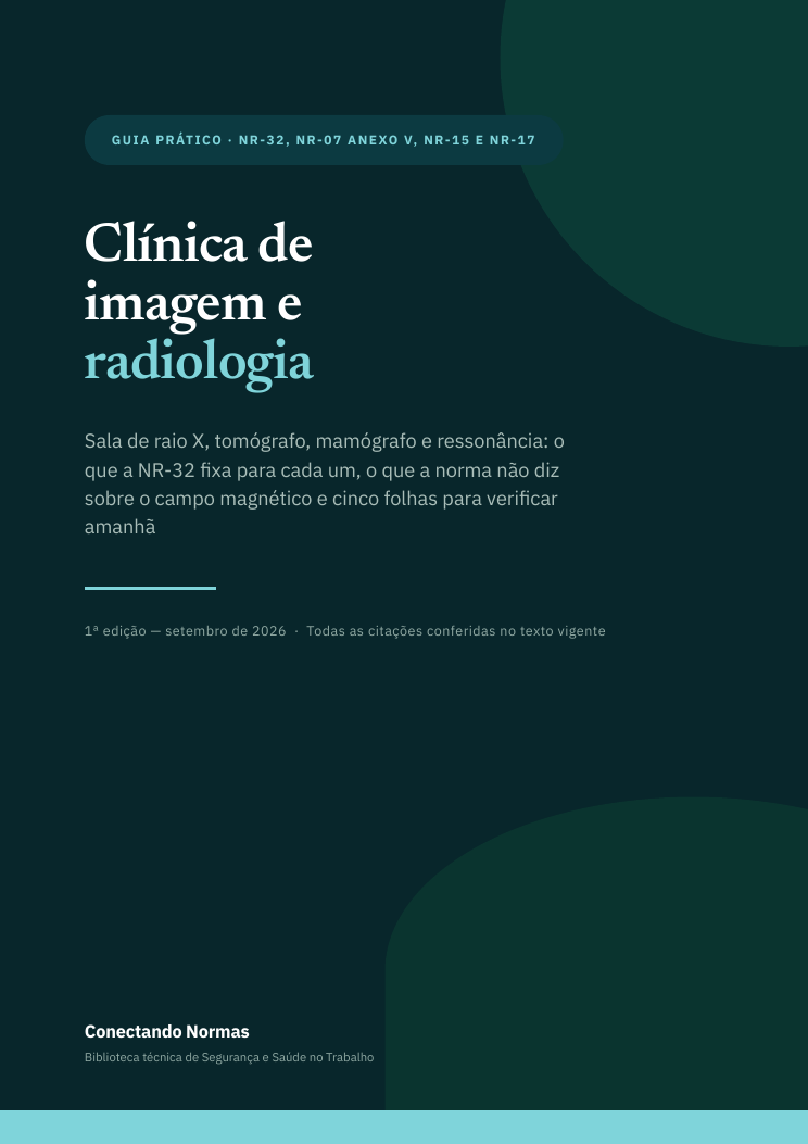 Capa do guia Clínica de imagem e radiologia: checklists de SST