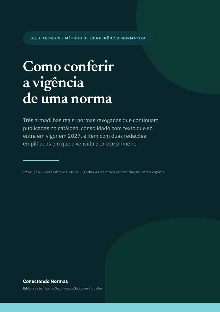 Capa do guia Como conferir a vigência de uma norma
