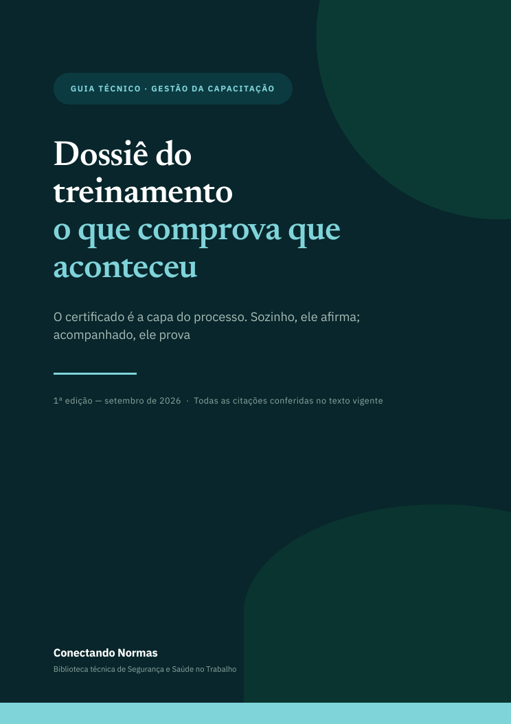 Capa do guia Dossiê do treinamento