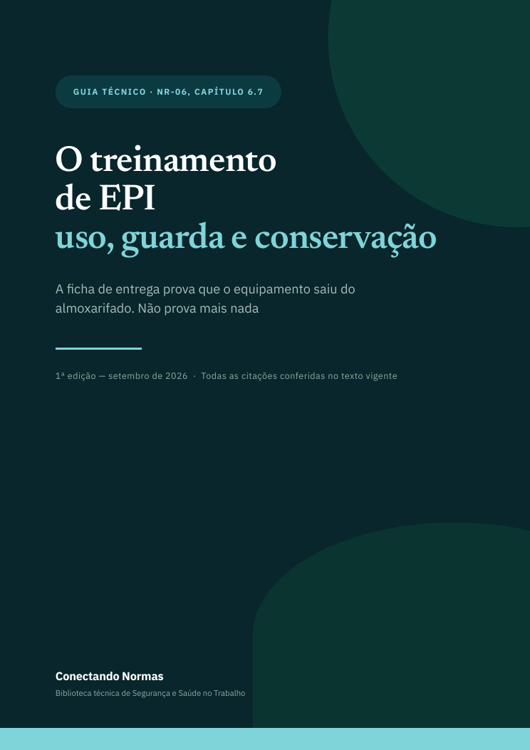 Capa do guia O treinamento de EPI