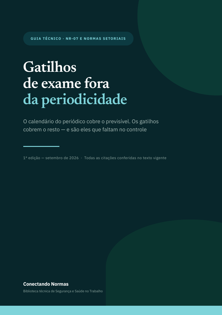 Capa do guia Gatilhos de exame fora da periodicidade