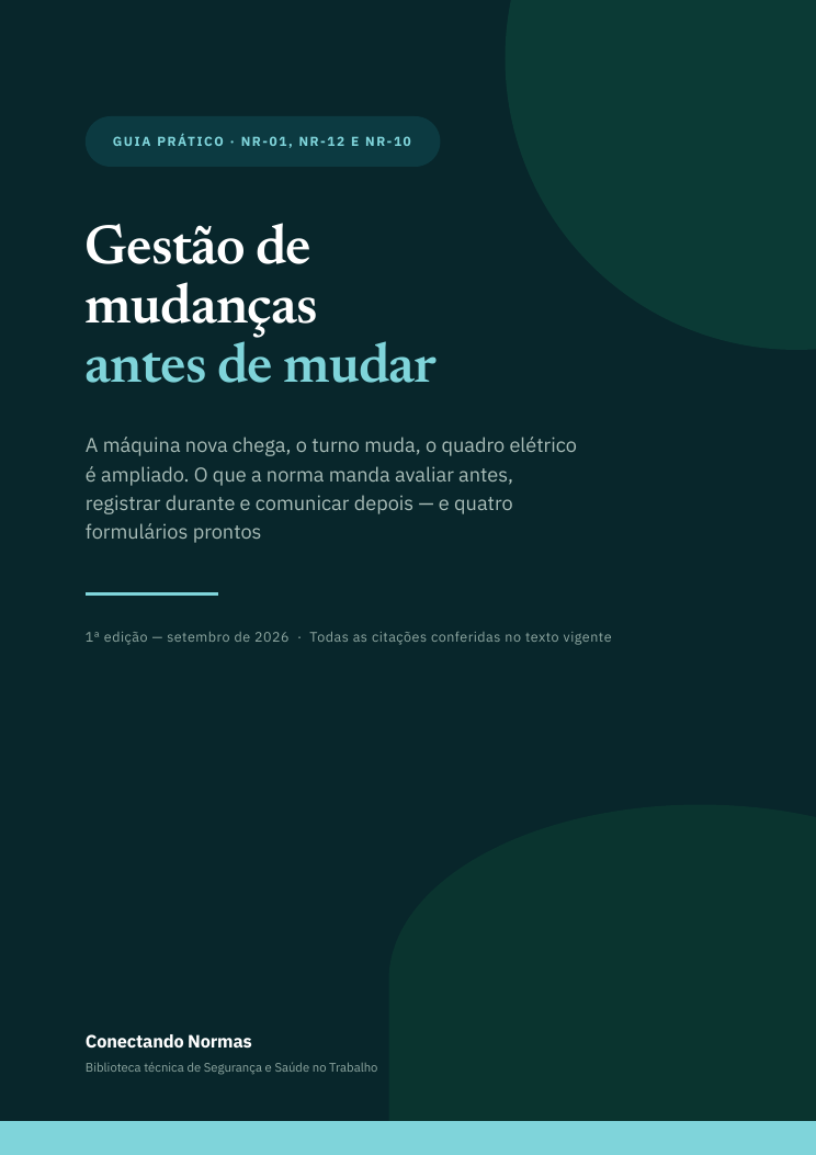 Capa do guia Gestão de mudanças em SST