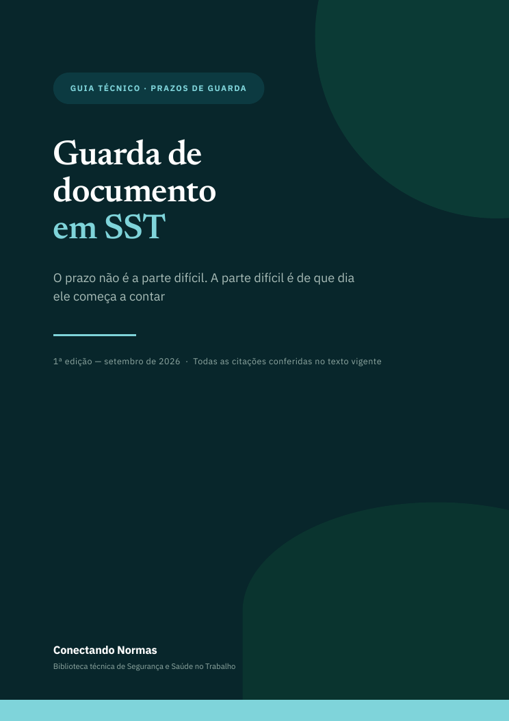 Capa do guia Guarda de documento em SST