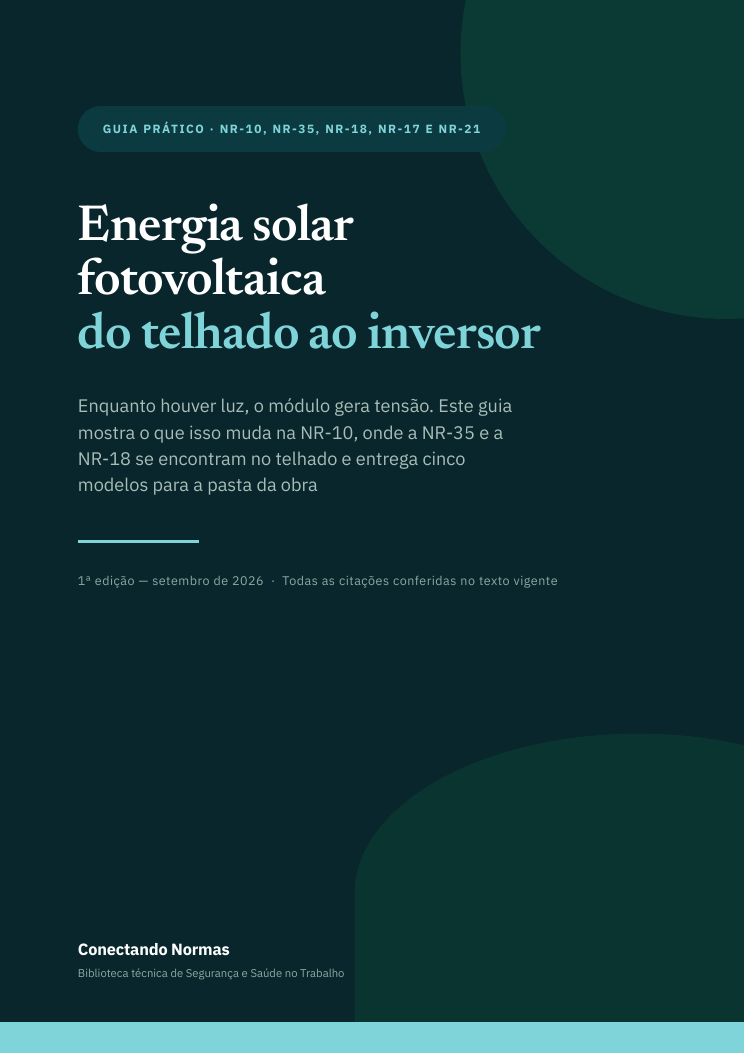Capa do guia Energia solar: checklists de SST