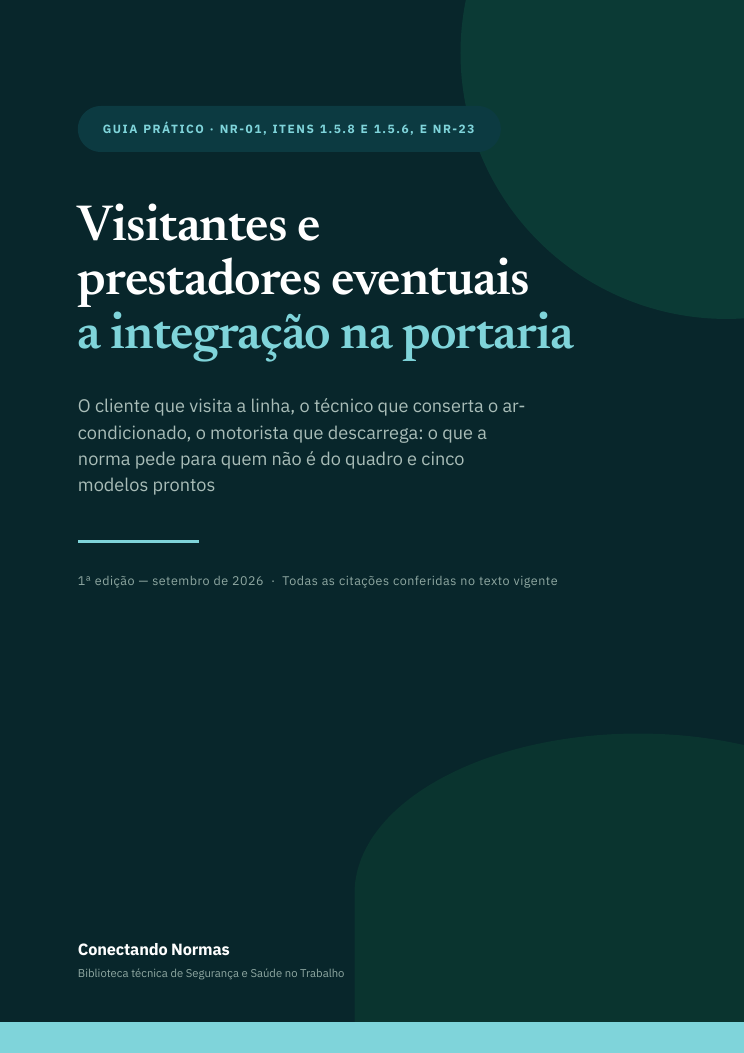 Capa do guia Integração de visitantes e prestadores