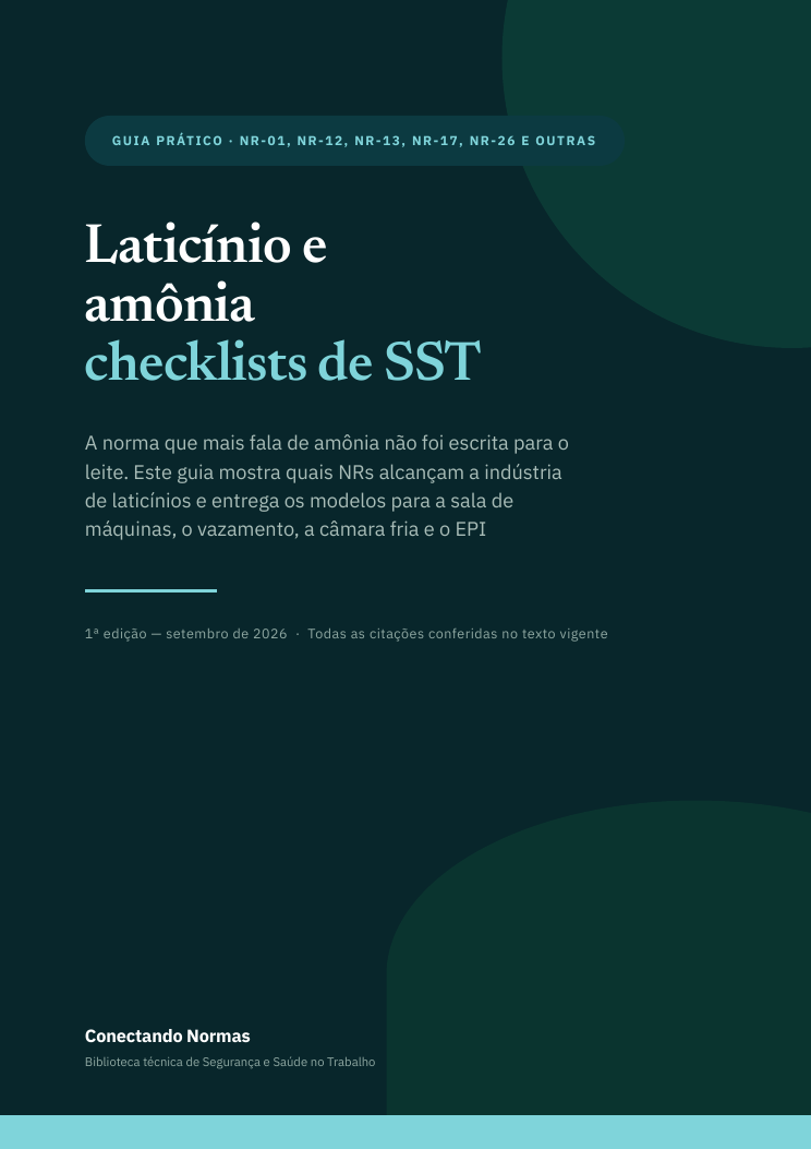 Capa do guia Laticínio e refrigeração por amônia