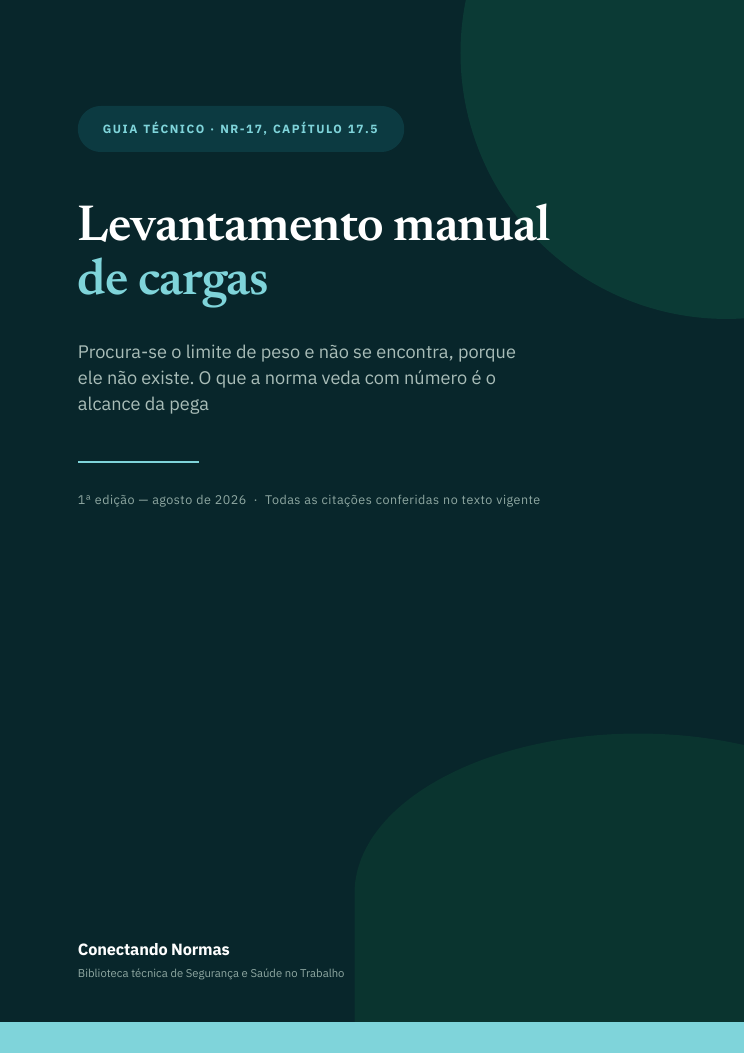 Capa do guia Levantamento e transporte manual de cargas