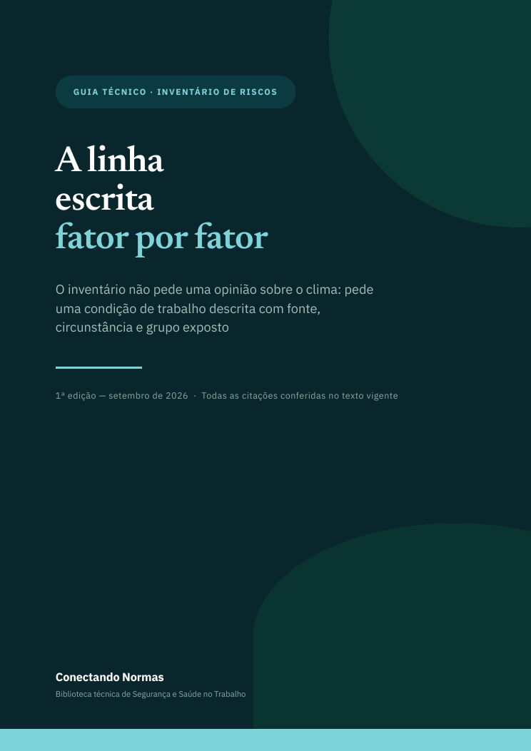 Capa do guia A linha escrita, fator por fator