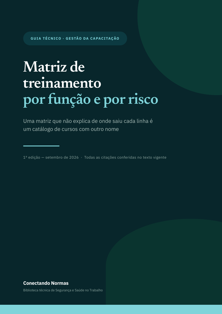 Capa do guia Matriz de treinamento