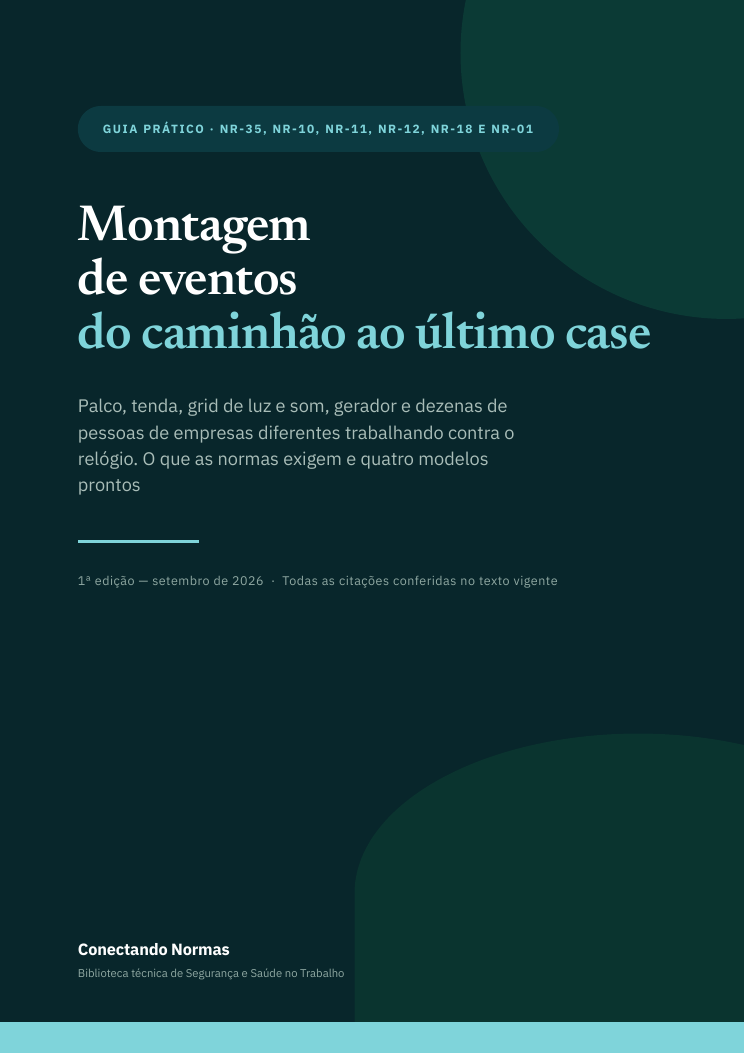 Capa do guia Montagem de eventos: palcos e estruturas temporárias