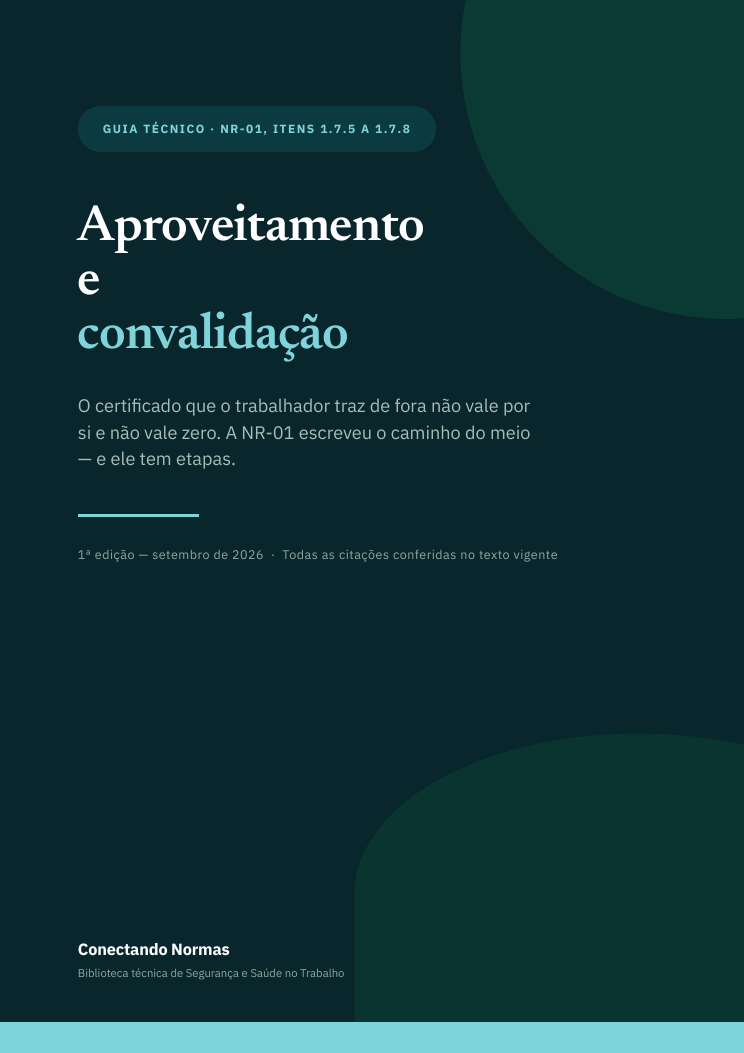 Capa do guia Aproveitamento e convalidação