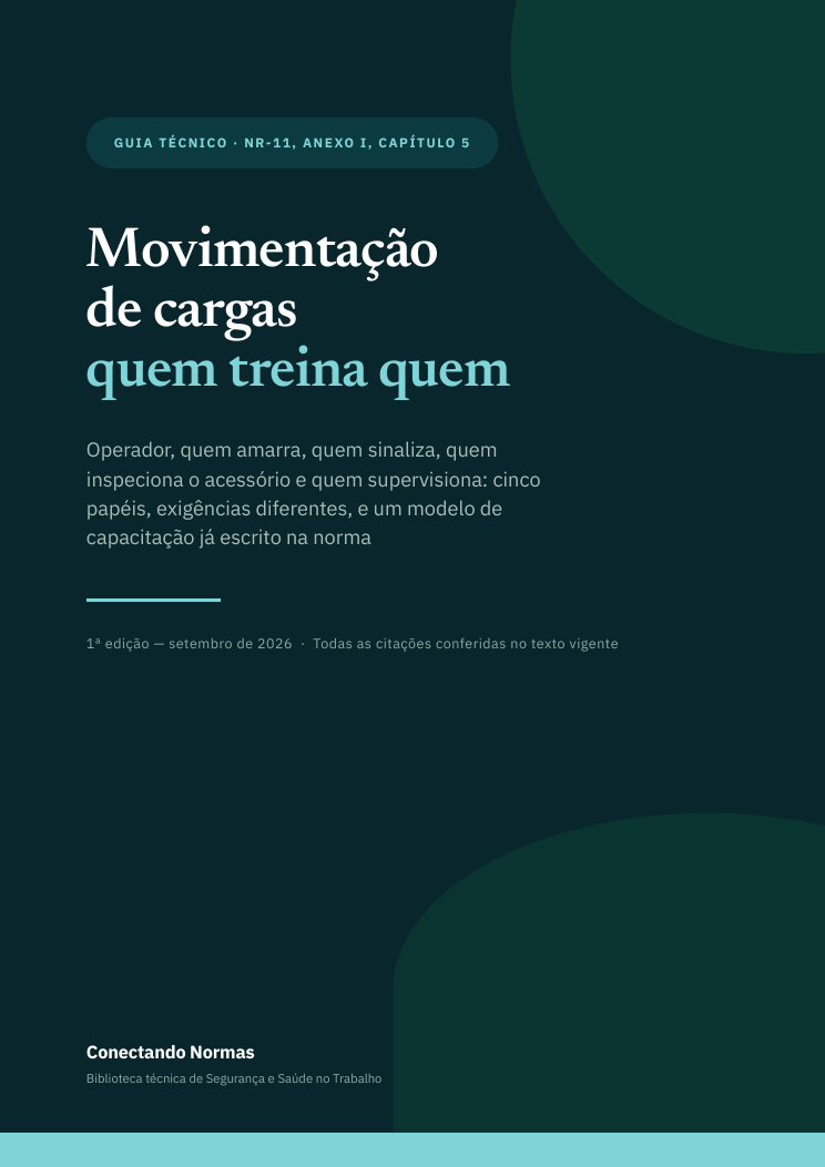 Capa do guia Movimentação de cargas