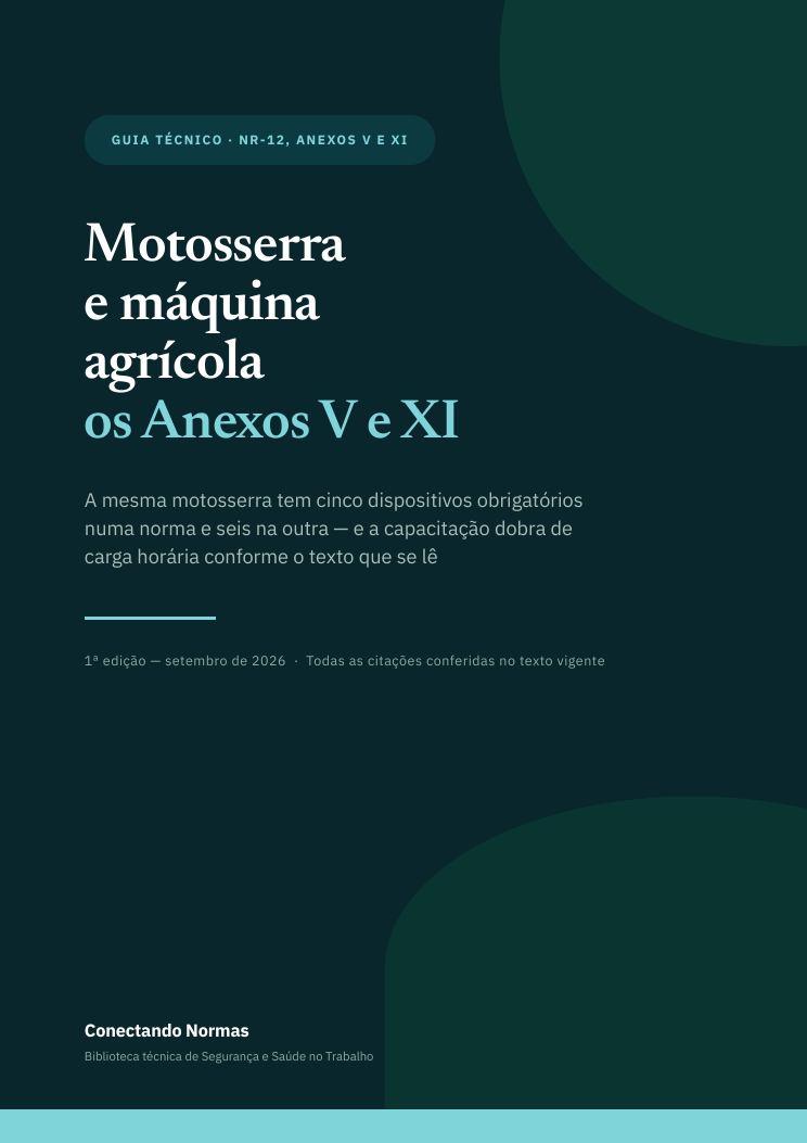 Capa do guia Motosserra e máquina agrícola