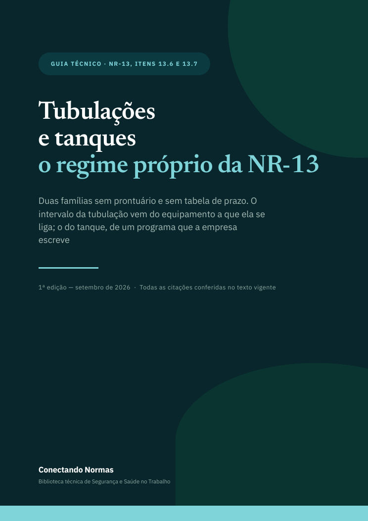 Capa do guia Tubulações e tanques