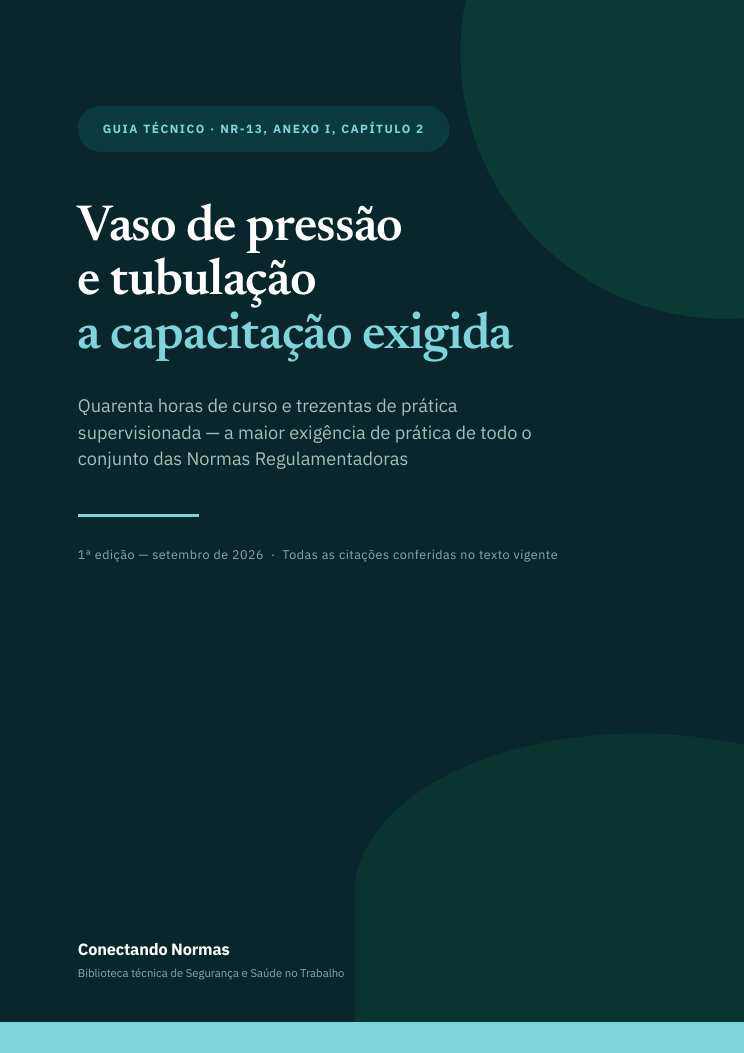 Capa do guia Vaso de pressão e tubulação