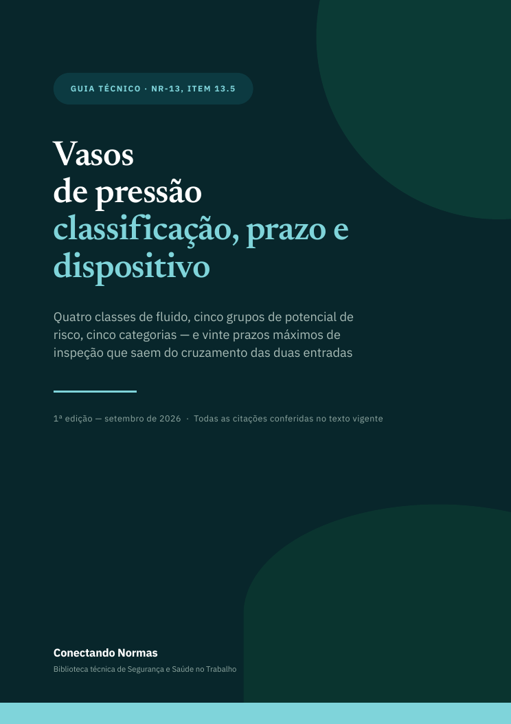 Capa do guia Vasos de pressão