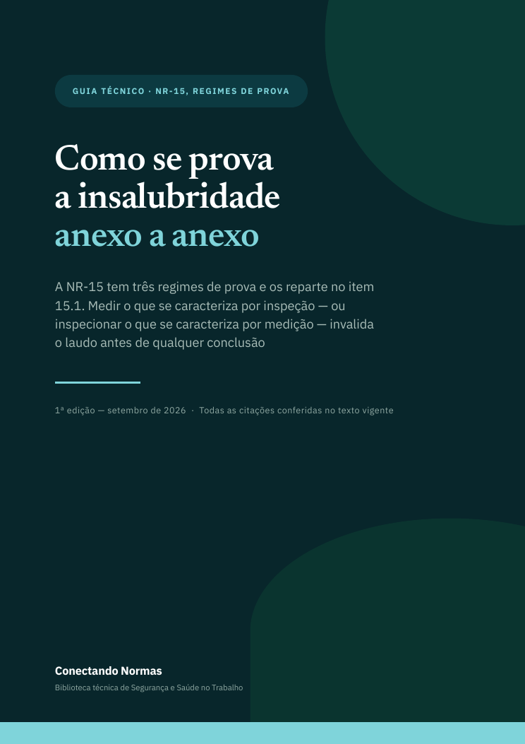 Capa do guia Como se prova a insalubridade