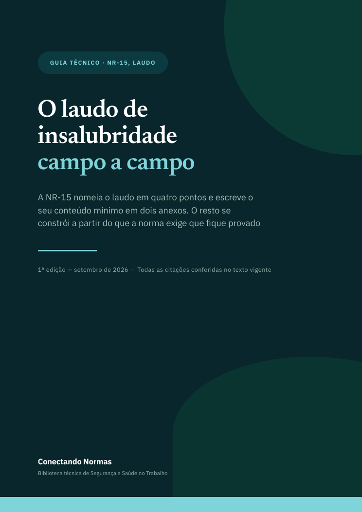 Capa do guia O laudo de insalubridade