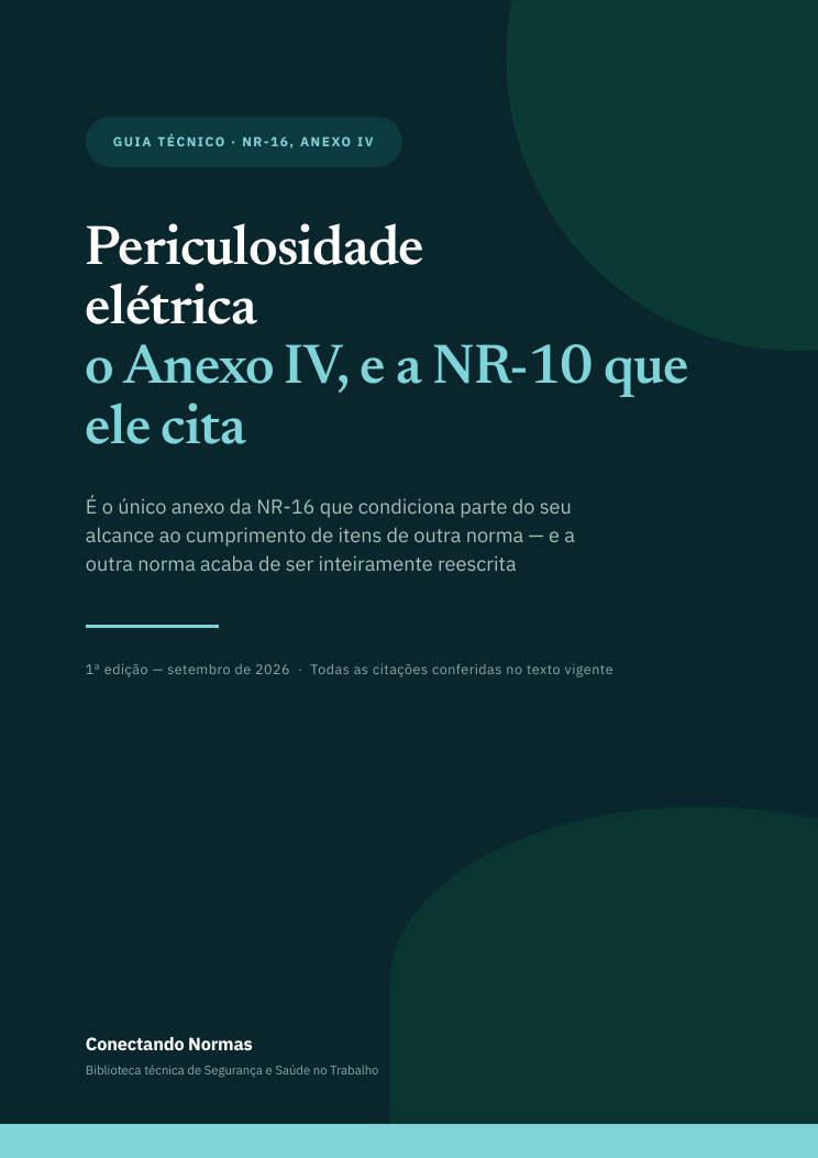 Capa do guia Periculosidade elétrica