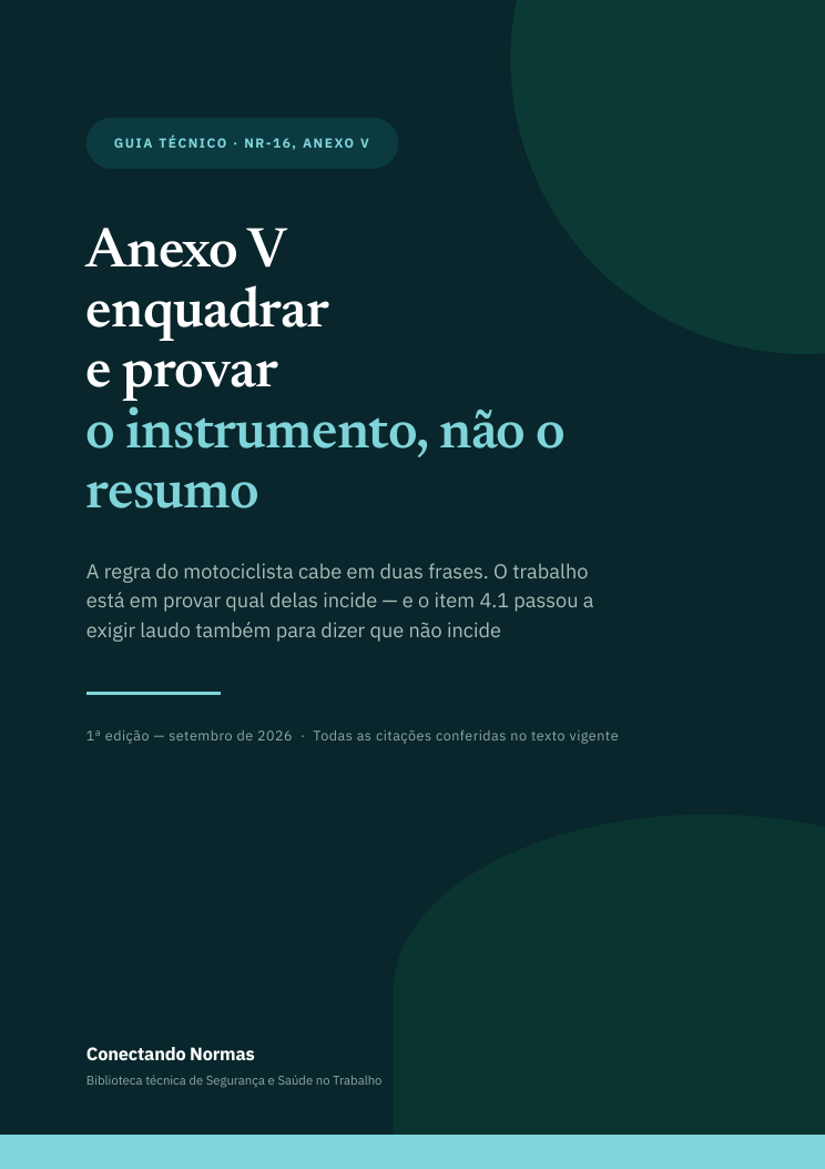 Capa do guia Anexo V: enquadrar e provar