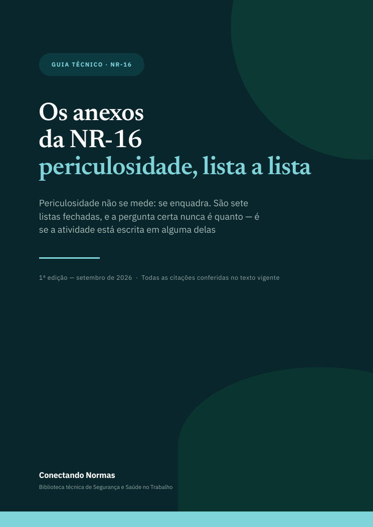 Capa do guia Os anexos da NR-16