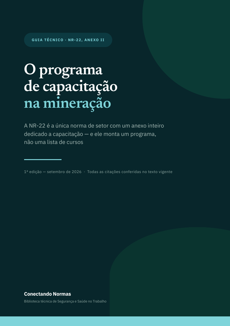 Capa do guia O programa de capacitação na mineração