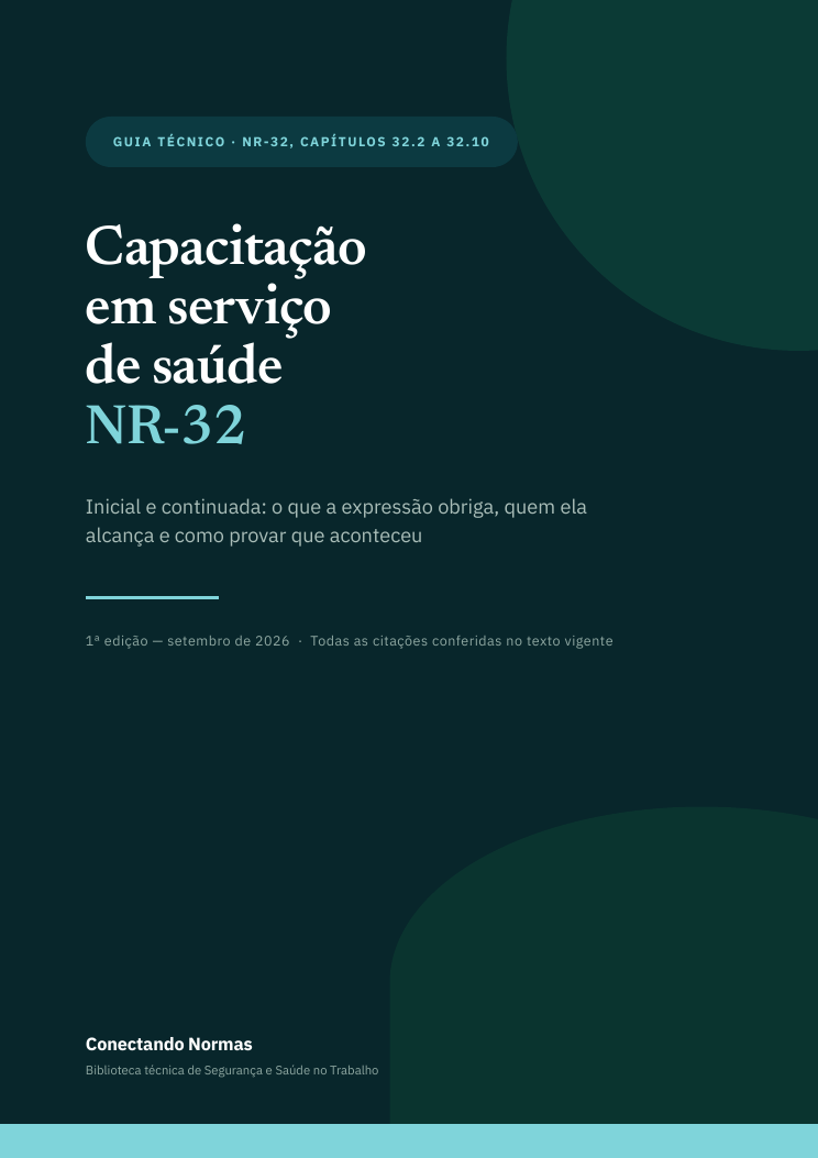 Capa do guia Capacitação em serviço de saúde