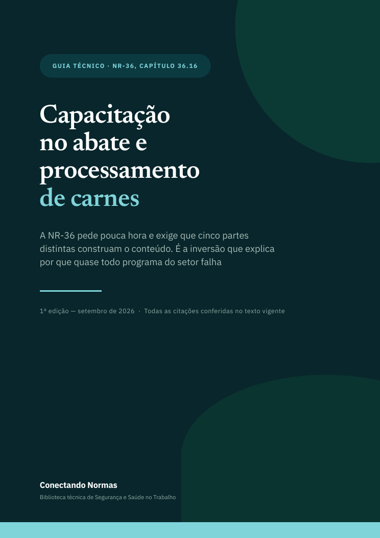 Capa do guia Capacitação no abate e processamento de carnes