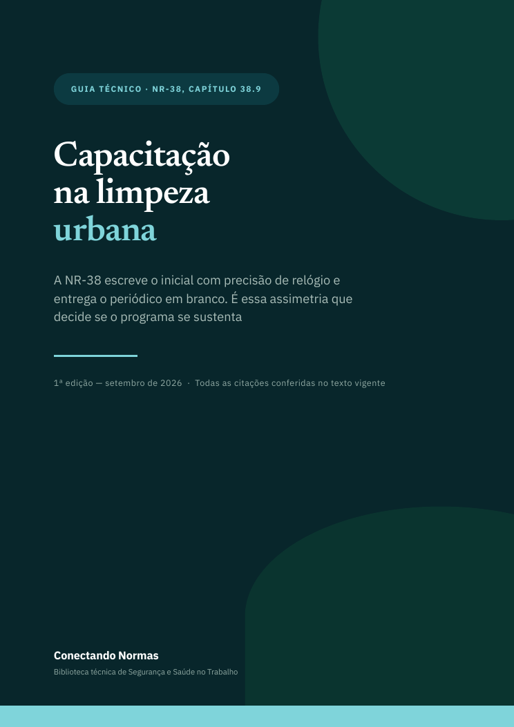 Capa do guia Capacitação na limpeza urbana