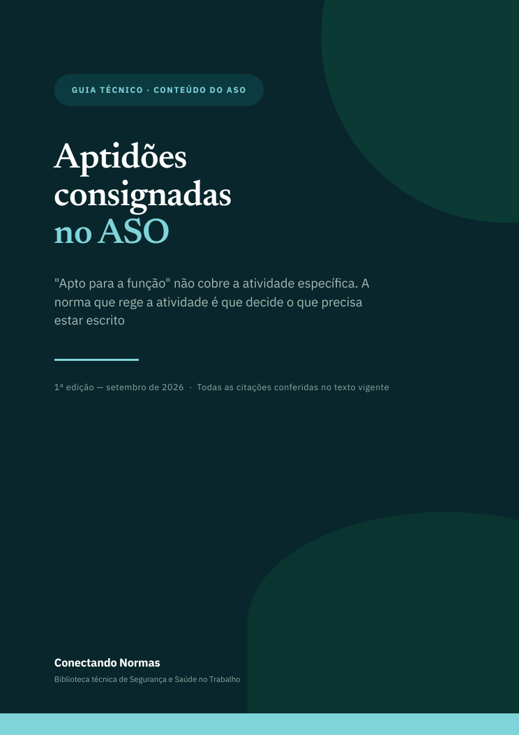 Capa do guia Aptidões consignadas no ASO