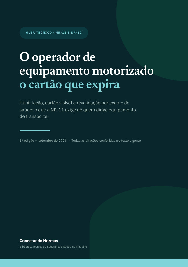 Capa do guia O operador de equipamento motorizado