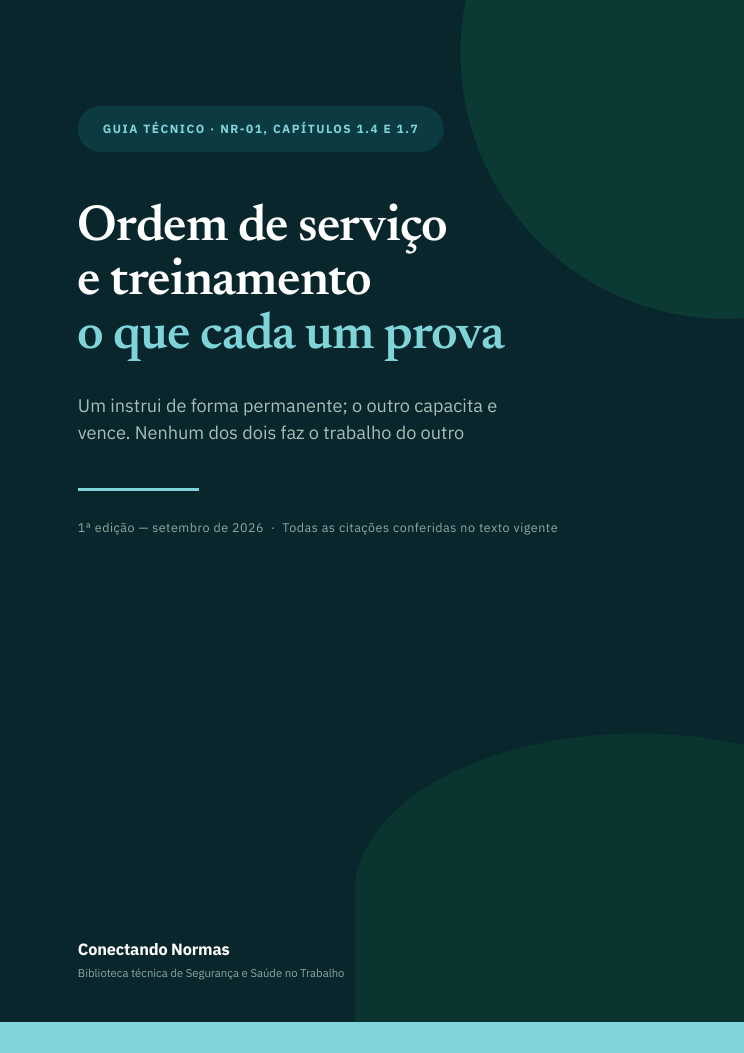 Capa do guia Ordem de serviço e treinamento