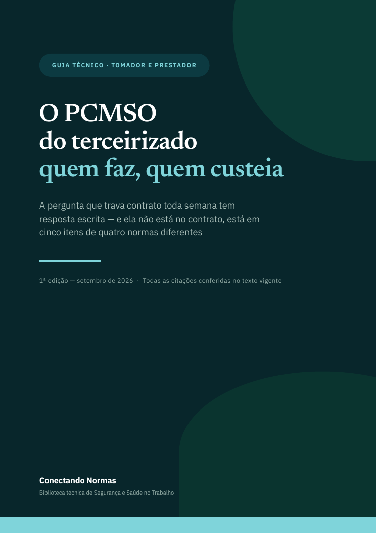 Capa do guia O PCMSO do terceirizado
