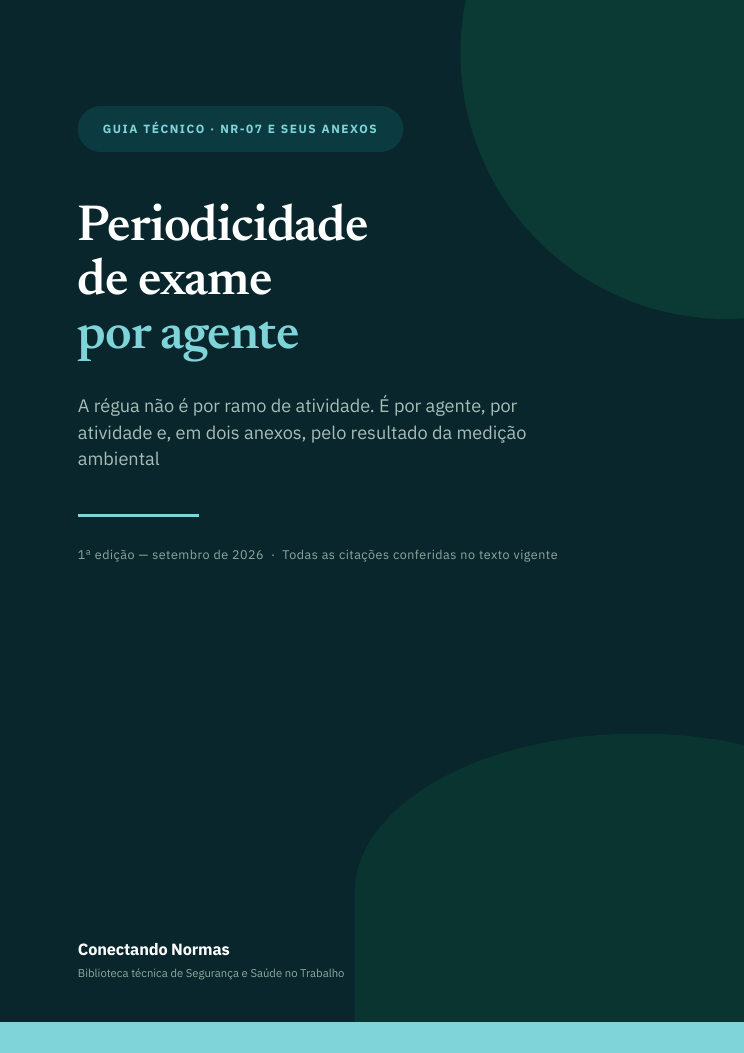 Capa do guia Periodicidade de exame por agente