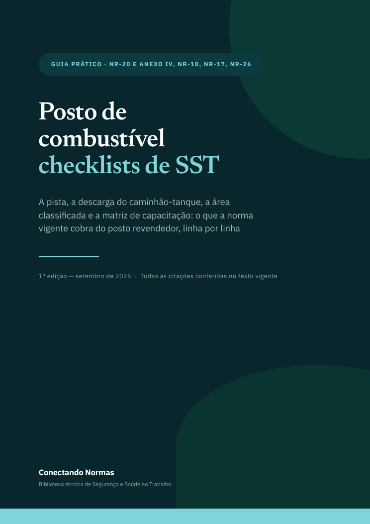 Capa do guia Posto de combustível: checklists de SST