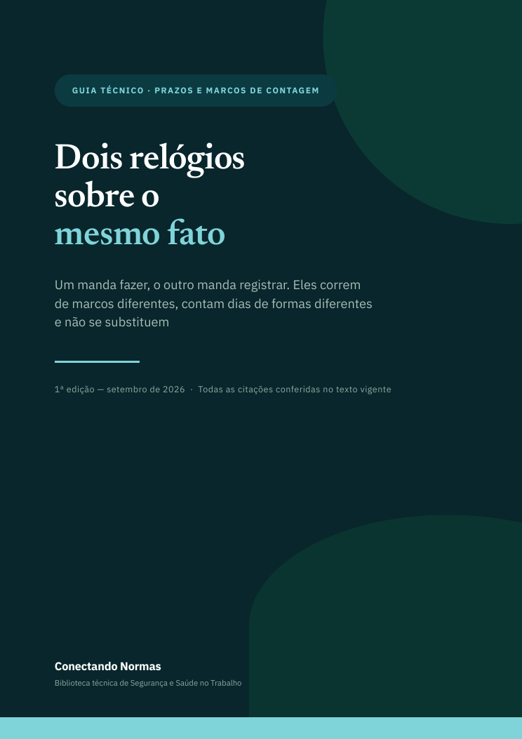 Capa do guia Dois relógios sobre o mesmo fato