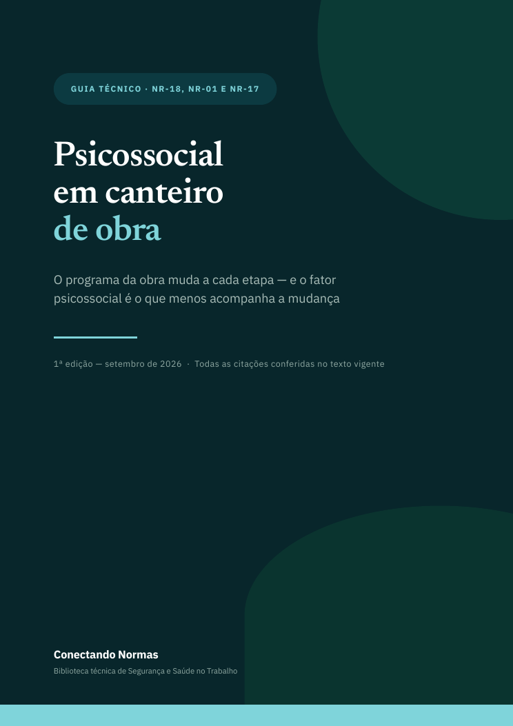 Capa do guia Psicossocial em canteiro