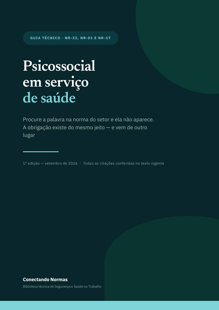 Capa do guia Psicossocial em serviço de saúde