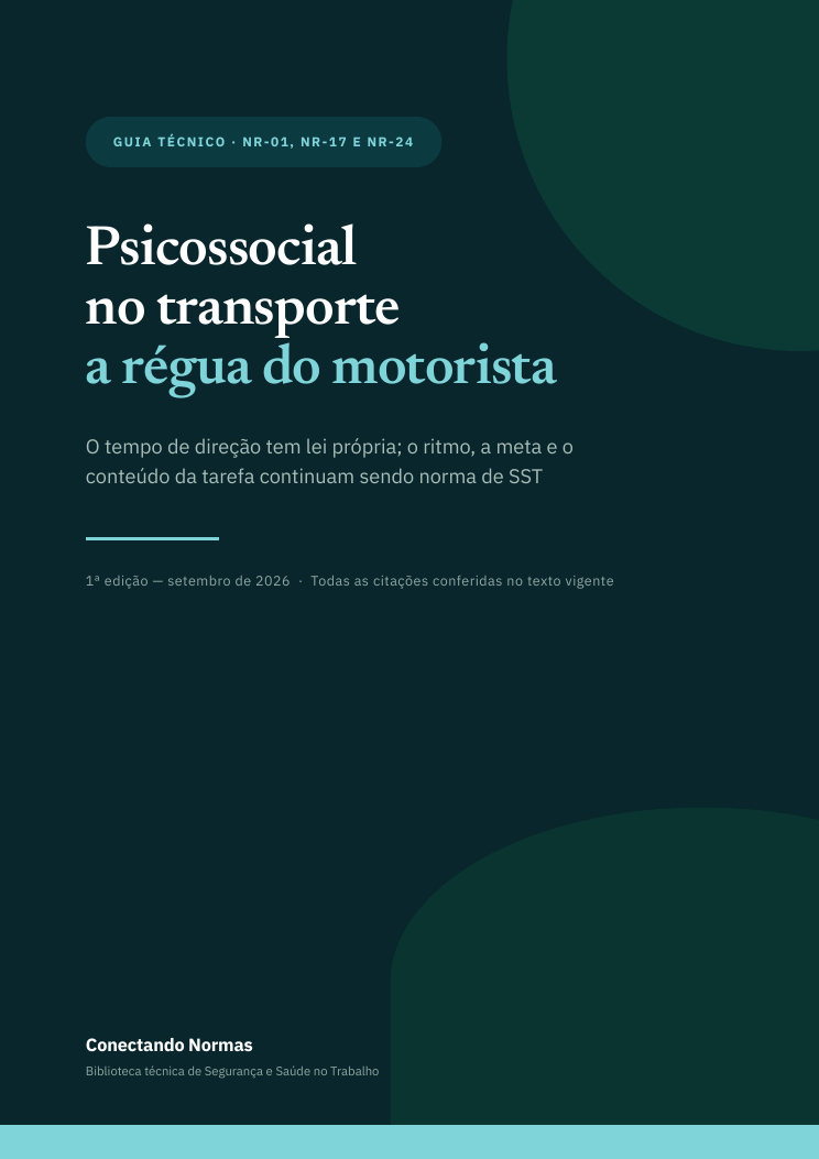 Capa do guia Psicossocial no transporte