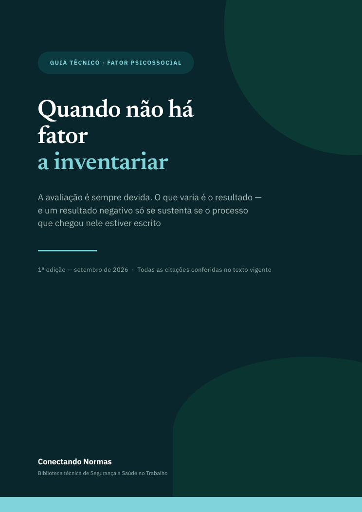Capa do guia Quando não há fator a inventariar