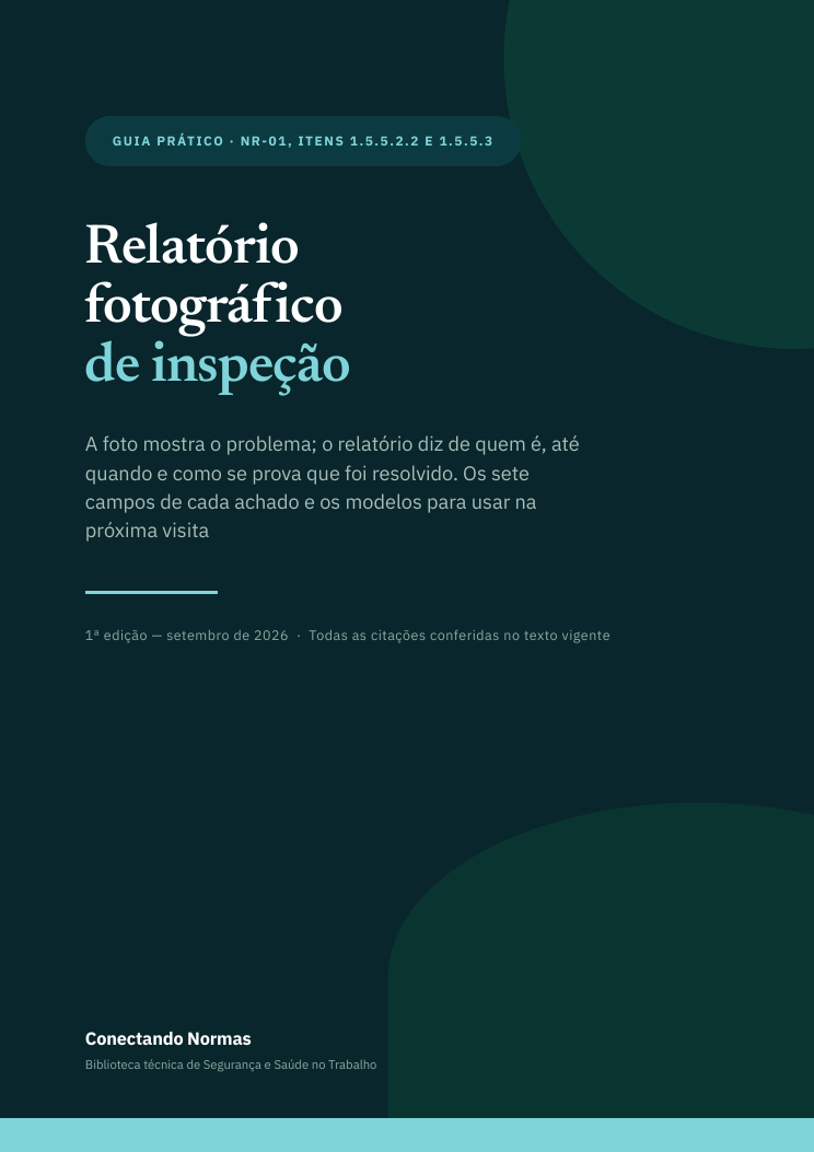Capa do guia Relatório fotográfico de inspeção